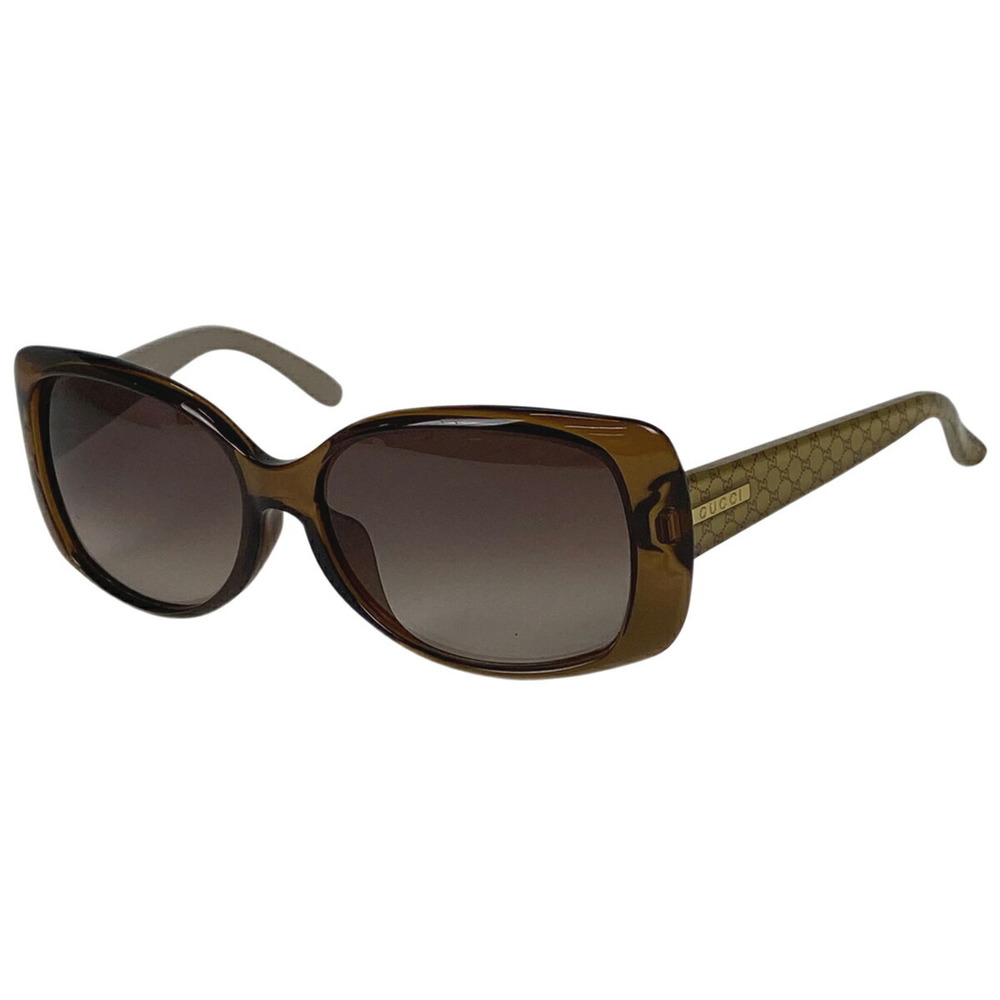 Gucci Gg Pattern Gradation Sunglasses Logo Brown